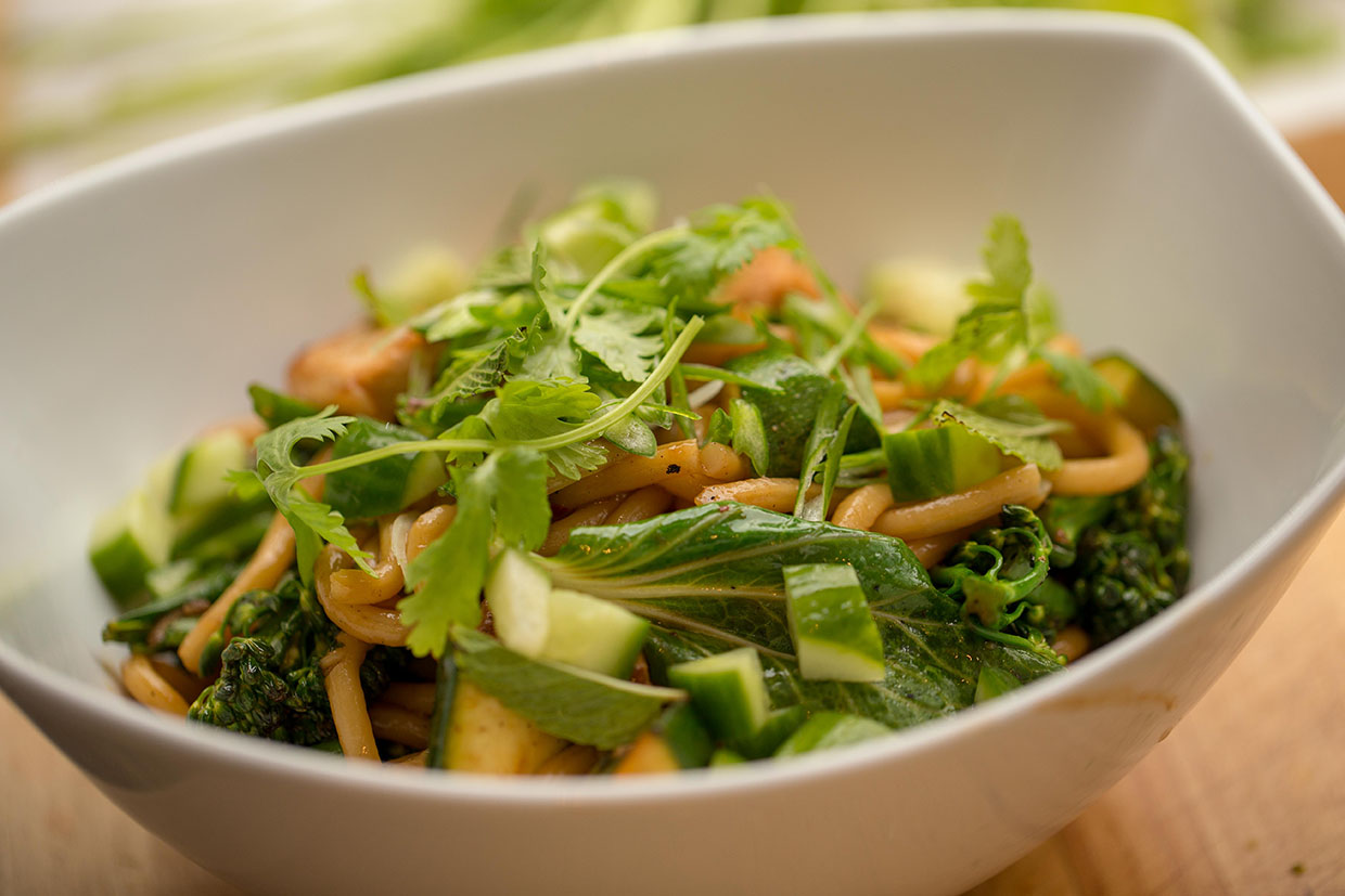 Fresh noodle salad