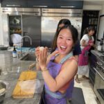 Cooking class student