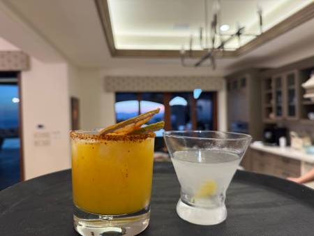 Margarita with Tanjin on the rim